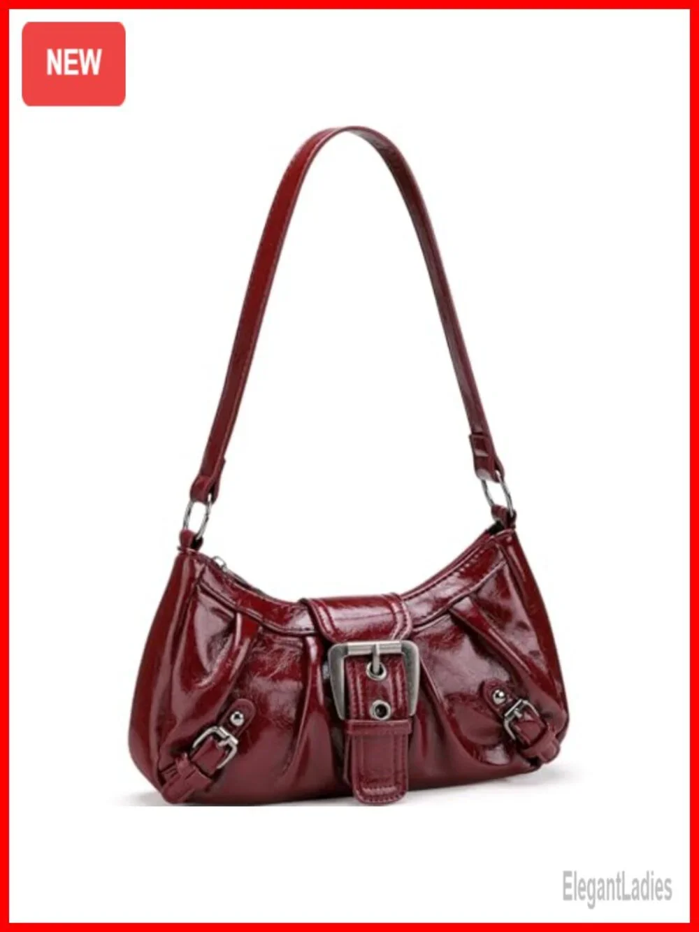 Faux Leather Women's Tote Shoulder Bag Hobo Purse Lightweight